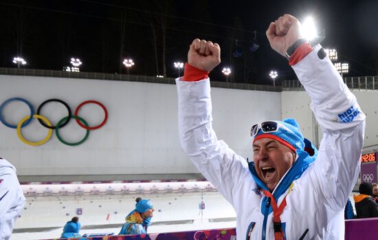 2014 Winter Olympics. Biathlon. Men. Relay