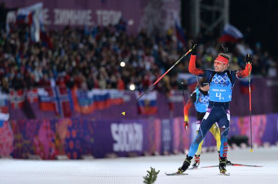 2014 Winter Olympics. Biathlon. Men. Relay