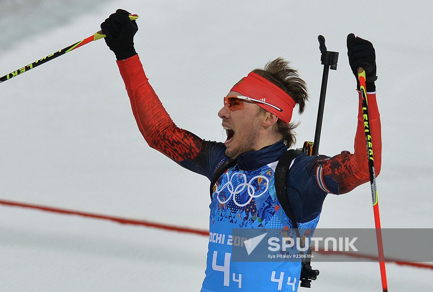 2014 Winter Olympics. Biathlon. Men. Relay