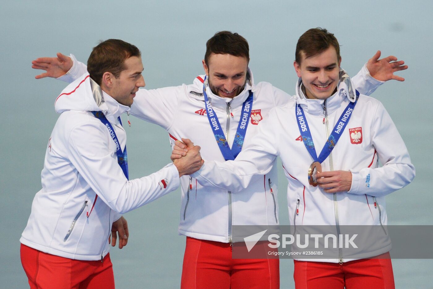 2014 Winter Olympics. Speed skating. Men. Team pursuit. Finals