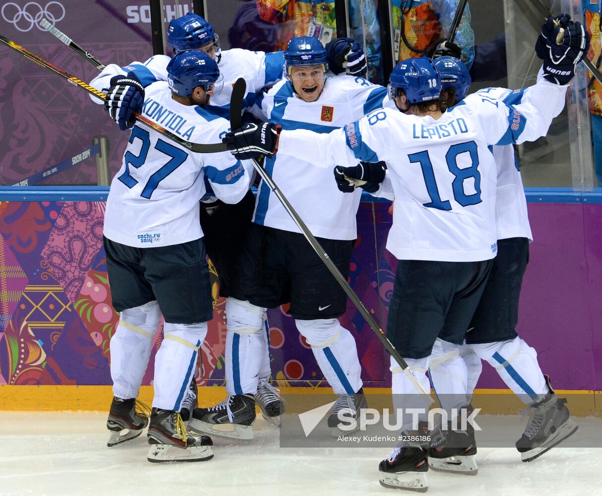 2014 Winter Olympics. Ice hockey. Men. Bronze medal match