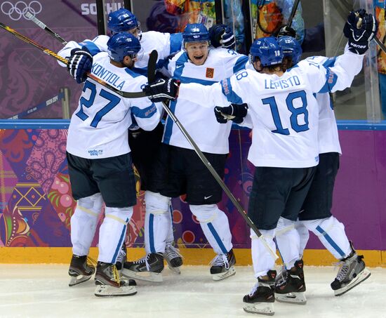 2014 Winter Olympics. Ice hockey. Men. Bronze medal match