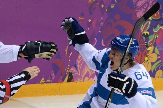 2014 Winter Olympics. Ice hockey. Men. Bronze medal match