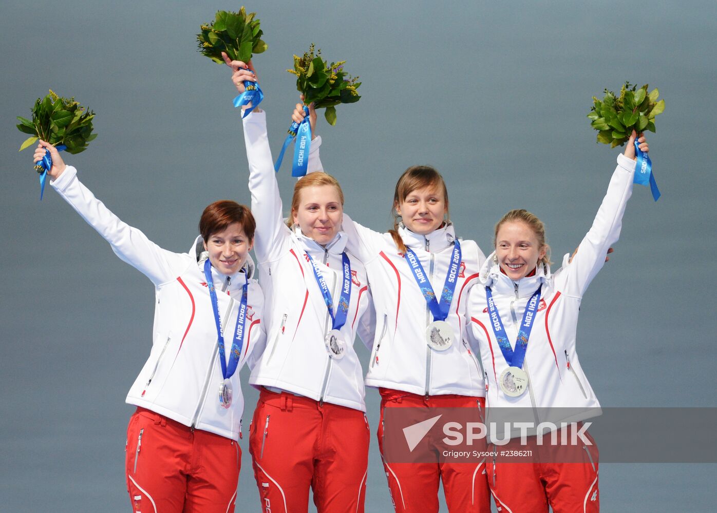 2014 Winter Olympics. Speed skating. Women. Team pursuit. Finals