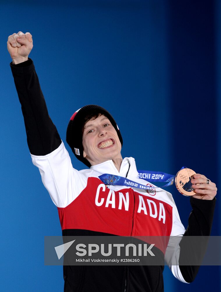 2014 Winter Olympics. Medal ceremony. Day Fifteen