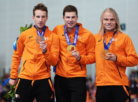 2014 Winter Olympics. Speed skating. Men. Team pursuit. Finals