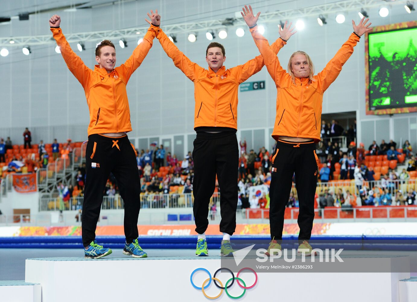 2014 Winter Olympics. Speed skating. Men. Team pursuit. Finals