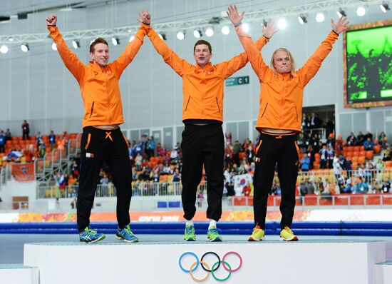 2014 Winter Olympics. Speed skating. Men. Team pursuit. Finals