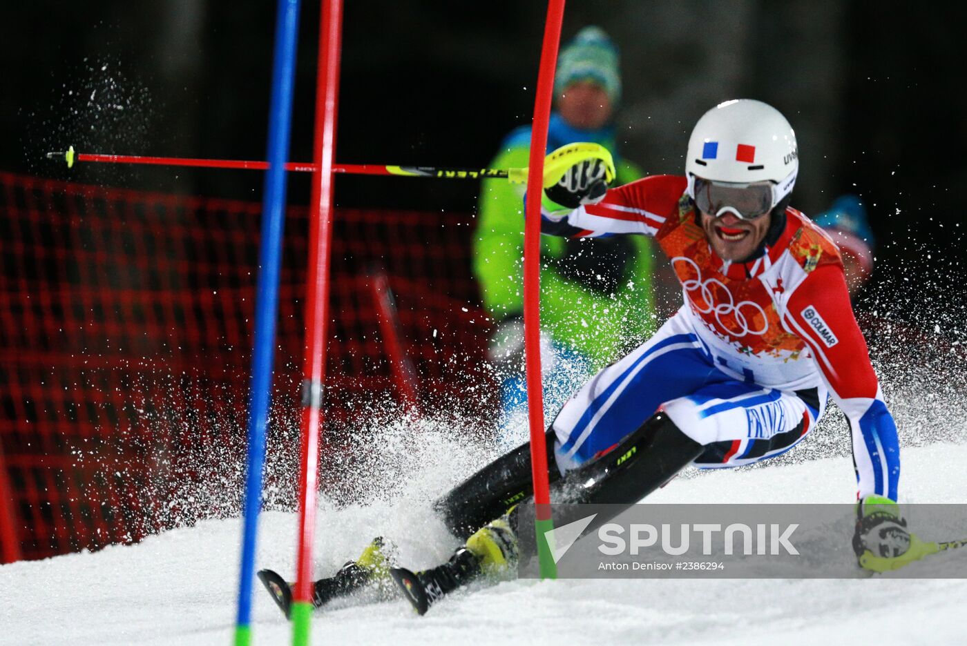 2014 Winter Olympics. Alpine skiing. Men. Slalom