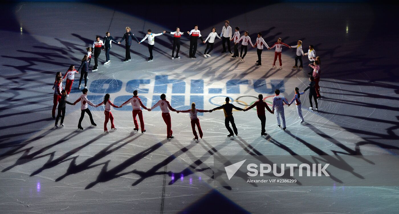 2014 Winter Olympics. Figure skating. Exhibition gala