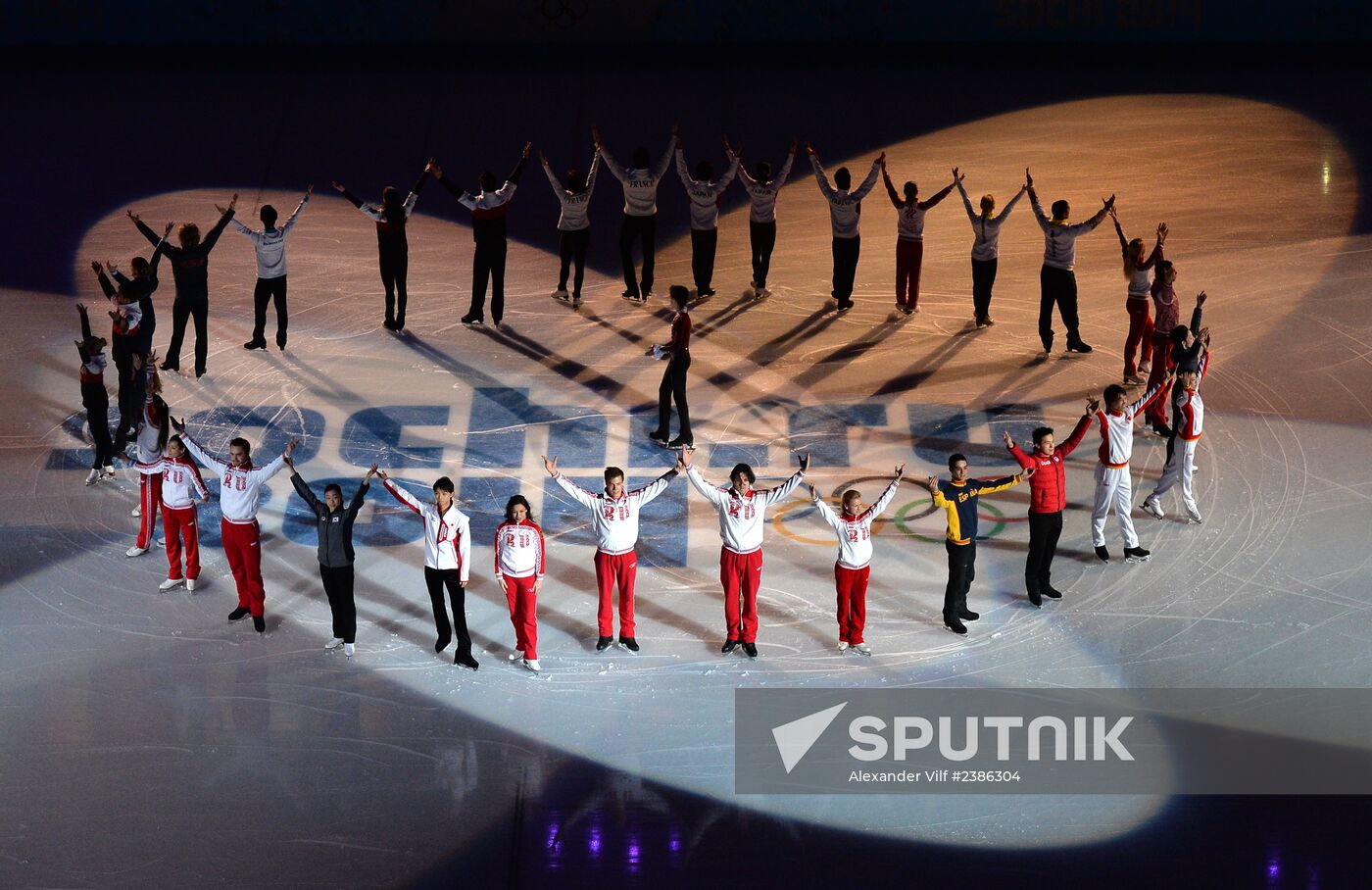 2014 Winter Olympics. Figure skating. Exhibition gala