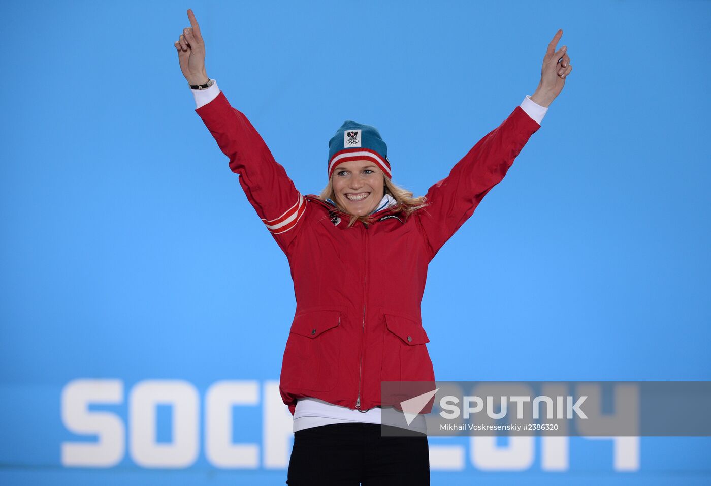 2014 Winter Olympics. Medal ceremony. Day Fifteen