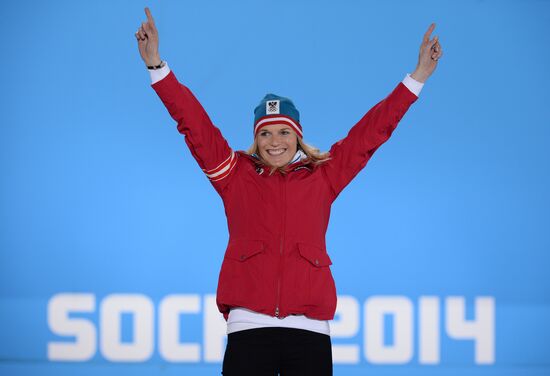 2014 Winter Olympics. Medal ceremony. Day Fifteen