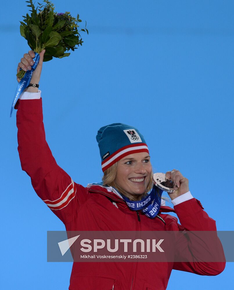 2014 Winter Olympics. Medal ceremony. Day Fifteen