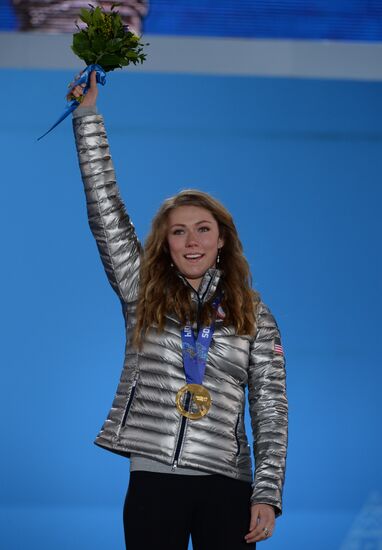 2014 Winter Olympics. Medal ceremony. Day Fifteen