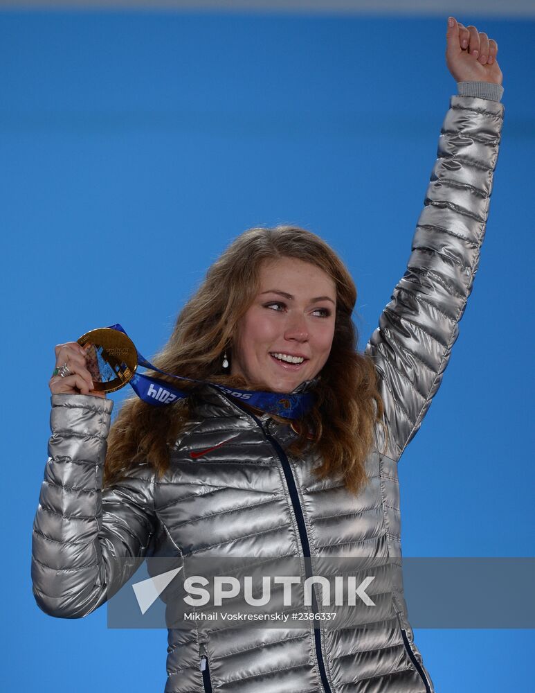 2014 Winter Olympics. Medal ceremony. Day Fifteen