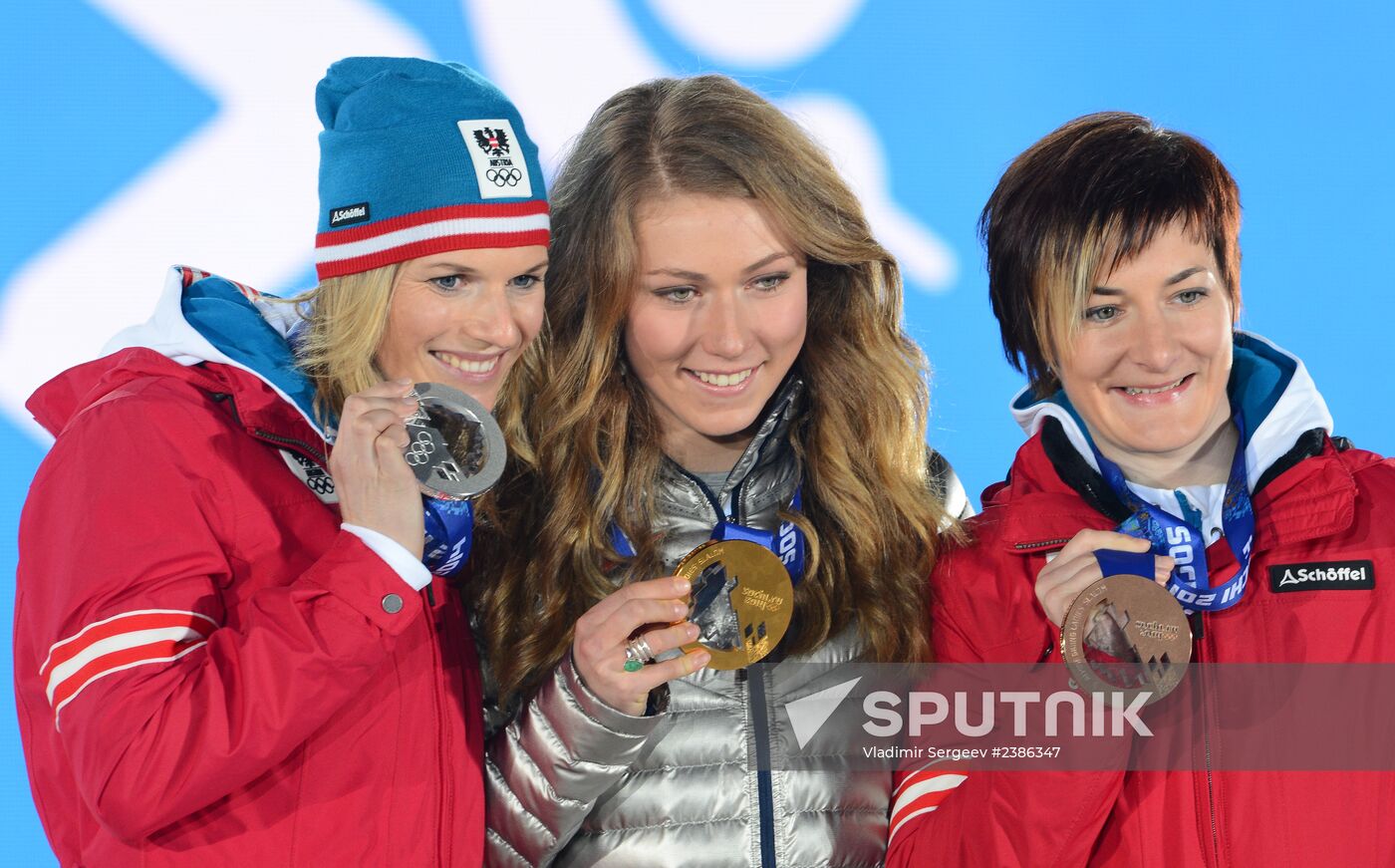 2014 Winter Olympics. Medal ceremony. Day Fifteen