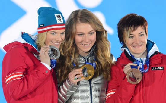2014 Winter Olympics. Medal ceremony. Day Fifteen