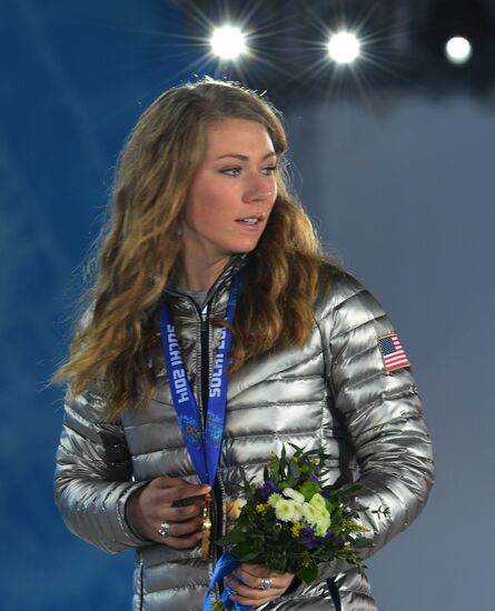 2014 Winter Olympics. Medal ceremony. Day Fifteen
