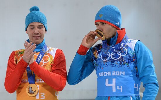 2014 Winter Olympics. Biathlon. Men. Relay