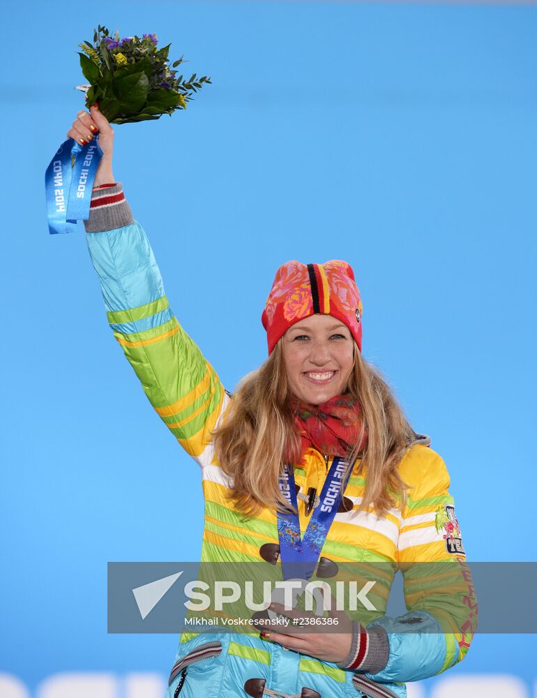 2014 Winter Olympics. Medal ceremony. Day Fifteen