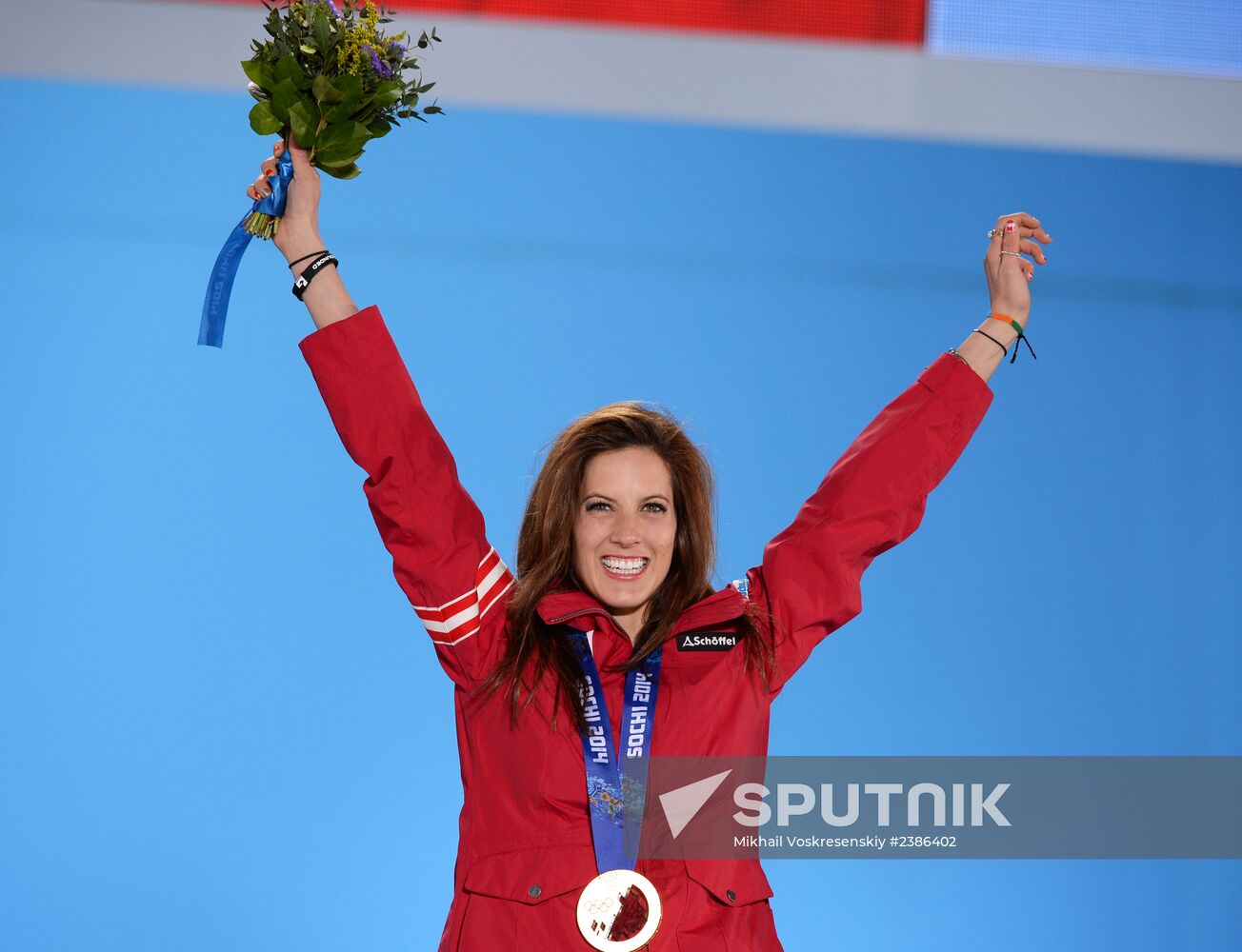 2014 Winter Olympics. Medal ceremony. Day Fifteen