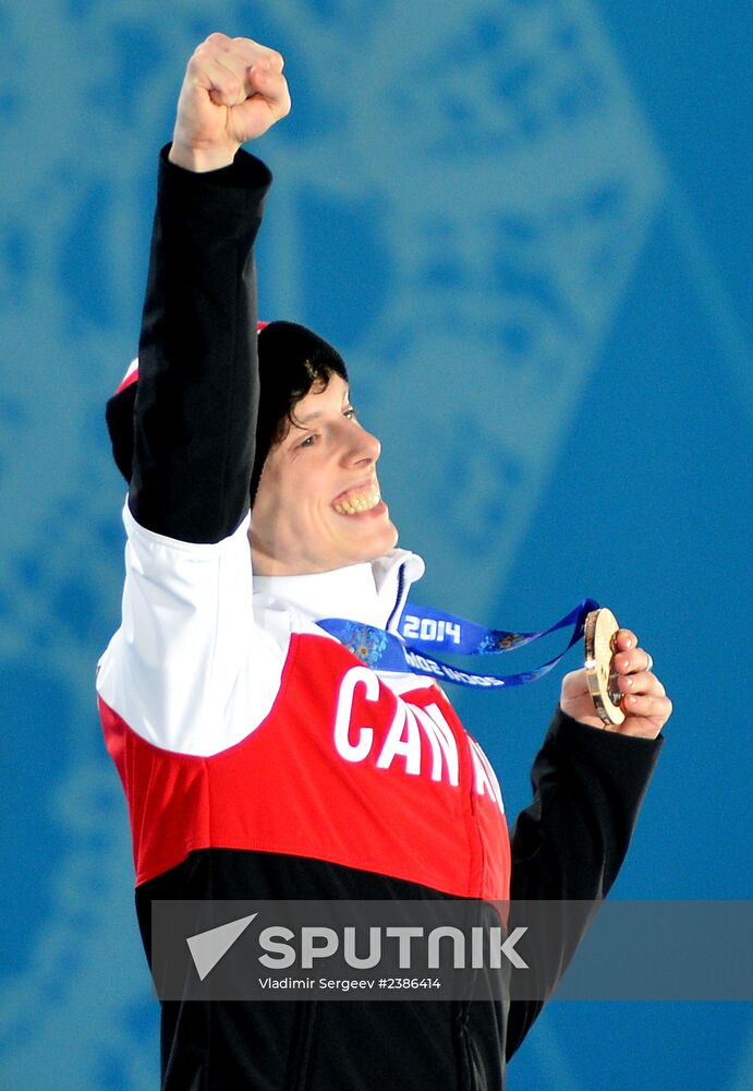 2014 Winter Olympics. Medal ceremony. Day Fifteen