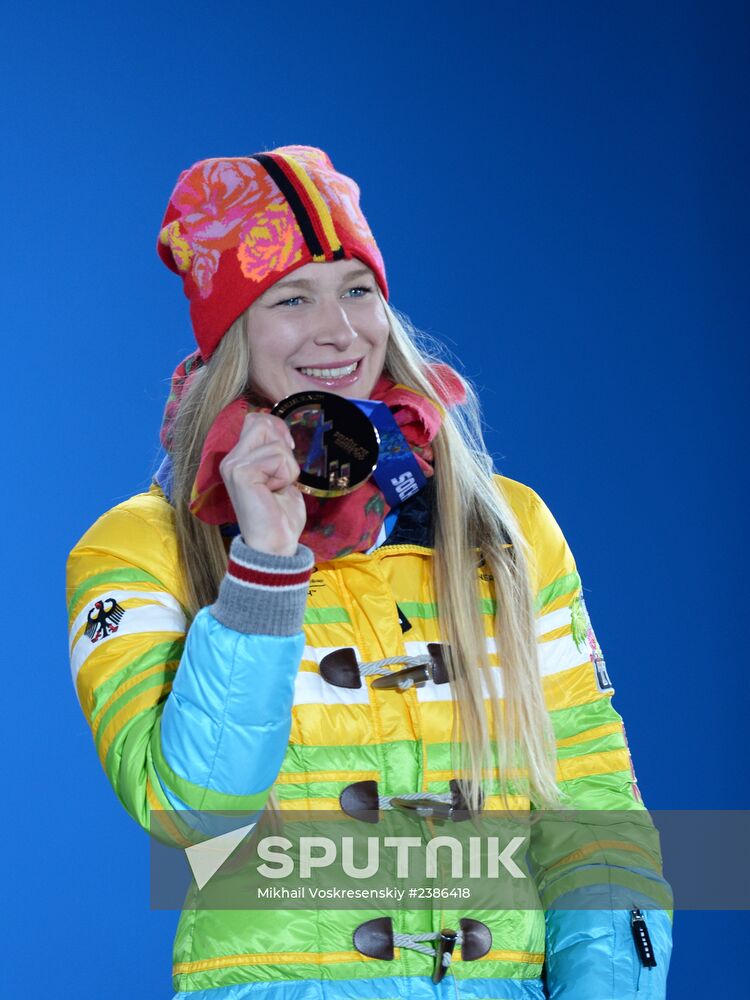 2014 Winter Olympics. Medal ceremony. Day Fifteen