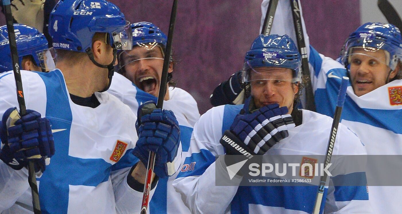2014 Winter Olympics. Ice hockey. Men. Bronze medal match