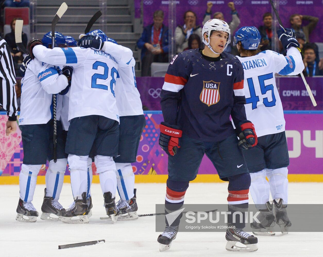 2014 Winter Olympics. Ice hockey. Men. Bronze medal match