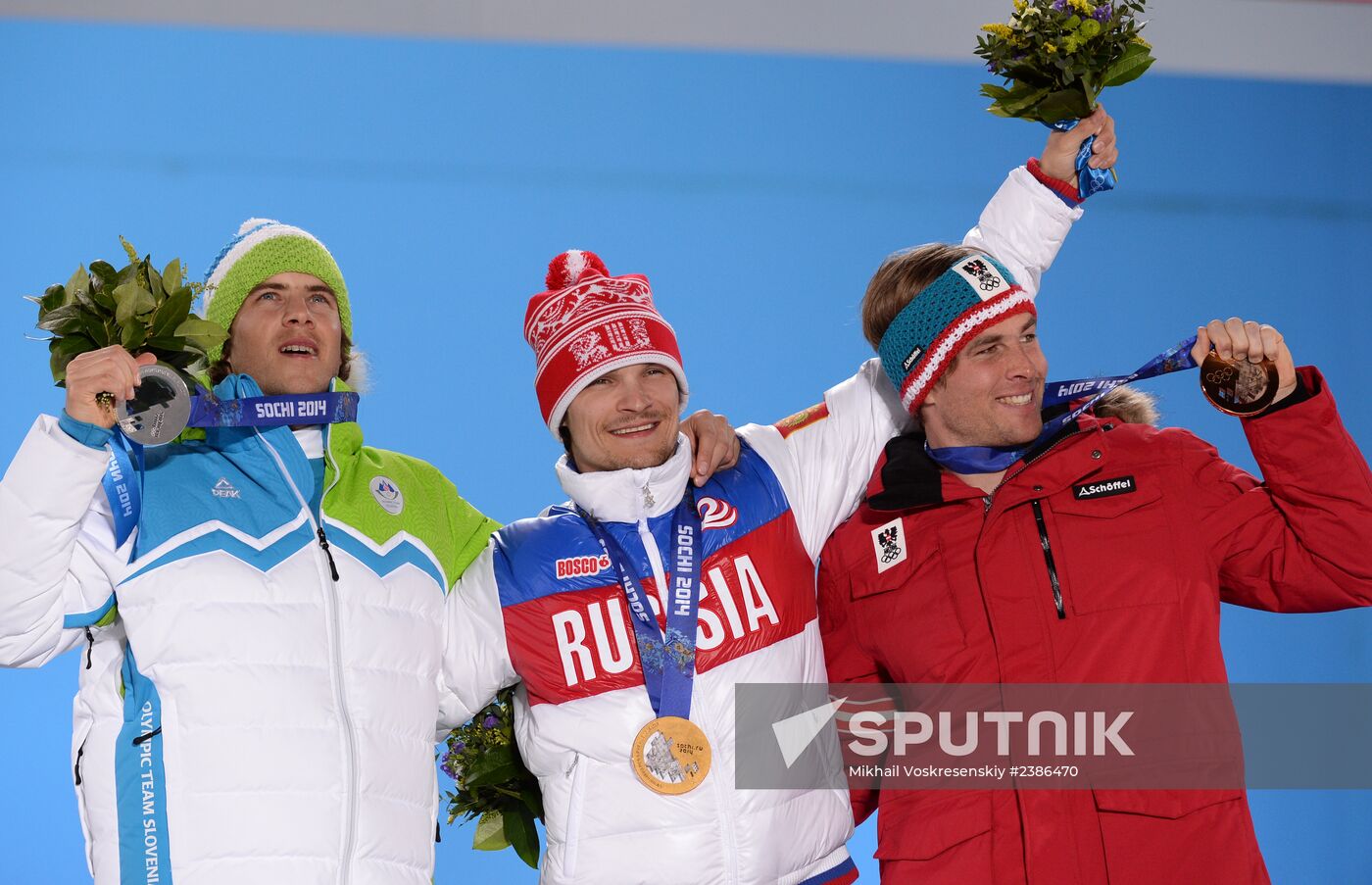 2014 Winter Olympics. Medal ceremony. Day Fifteen