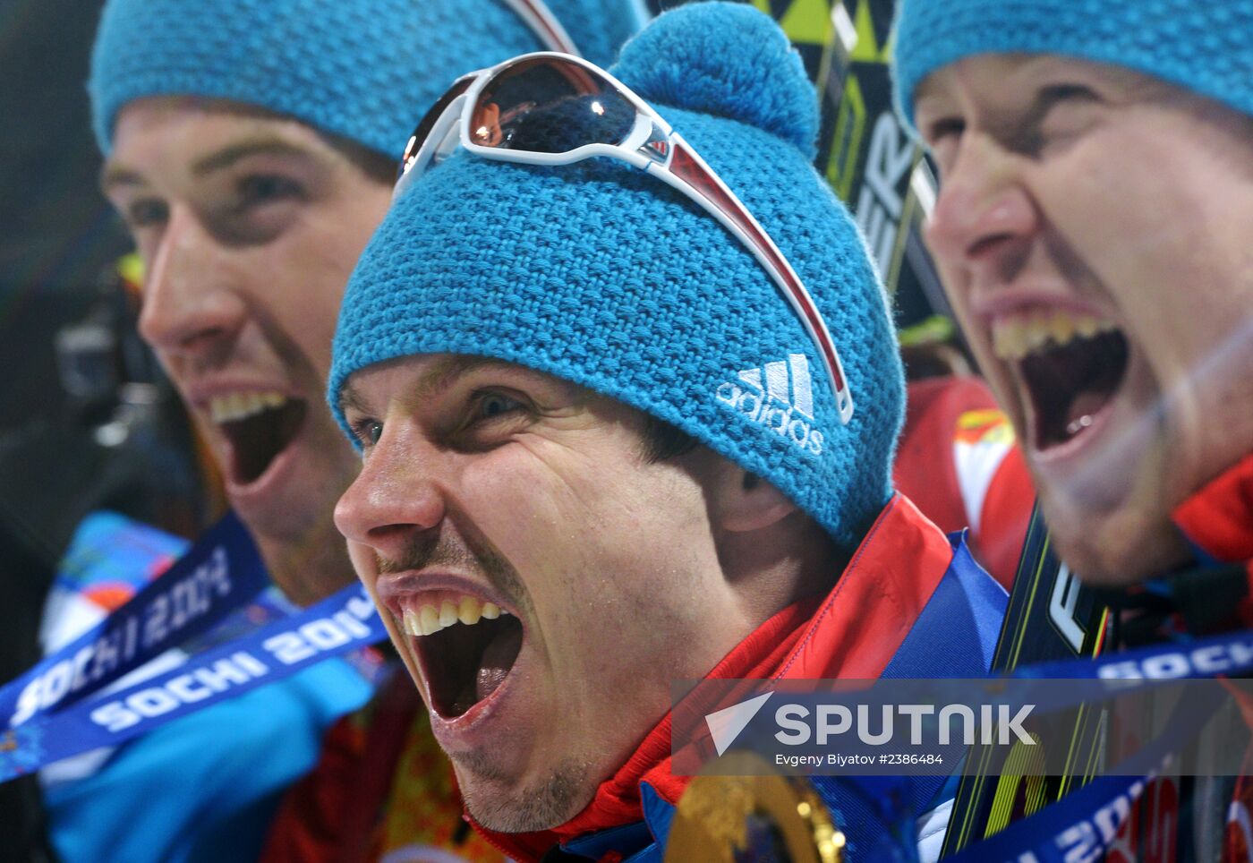 2014 Winter Olympics. Biathlon. Men. Relay