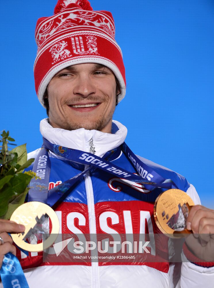 2014 Winter Olympics. Medal ceremony. Day Fifteen