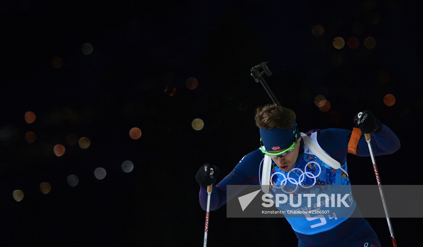 2014 Winter Olympics. Biathlon. Men. Relay