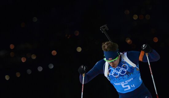 2014 Winter Olympics. Biathlon. Men. Relay