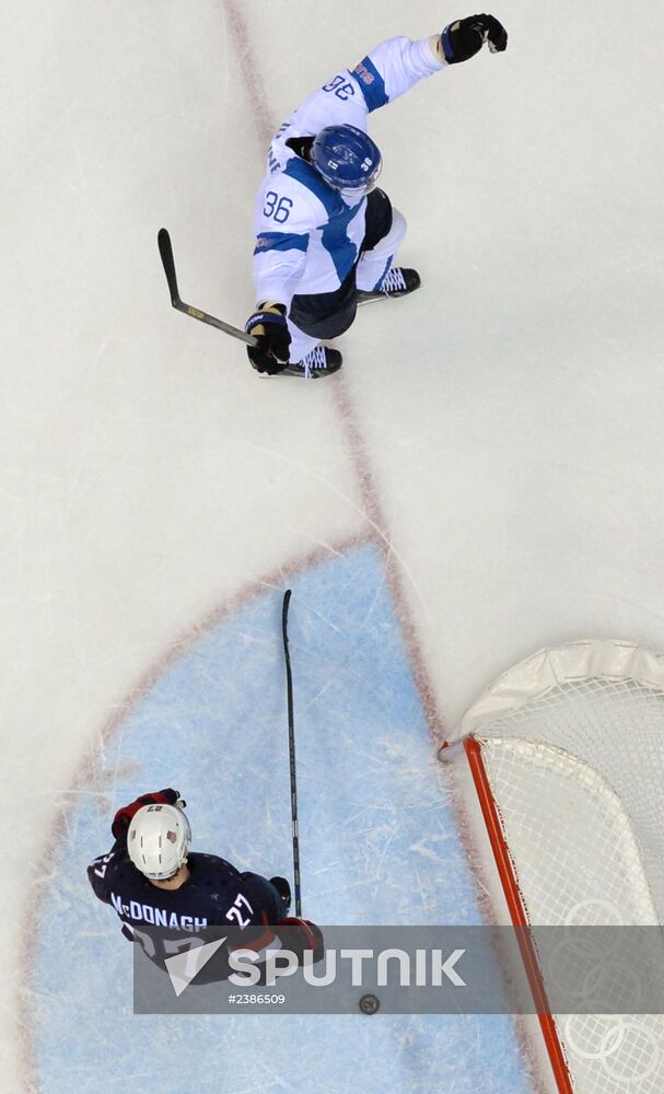 2014 Winter Olympics. Ice hockey. Men. Bronze medal match