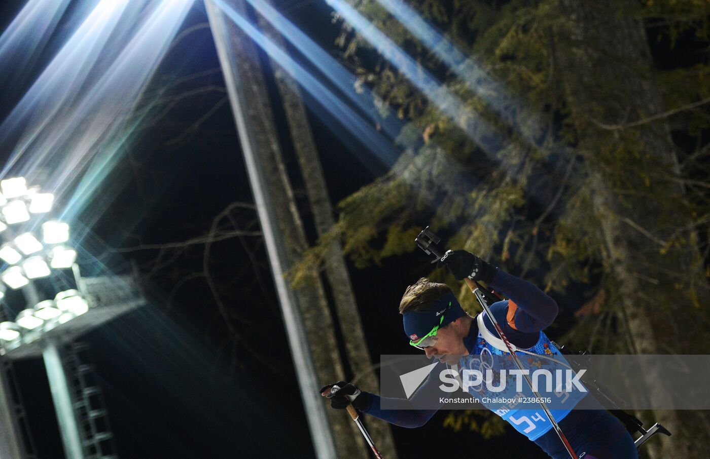 2014 Winter Olympics. Biathlon. Men. Relay
