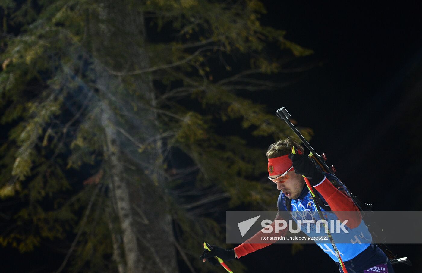 2014 Winter Olympics. Biathlon. Men. Relay