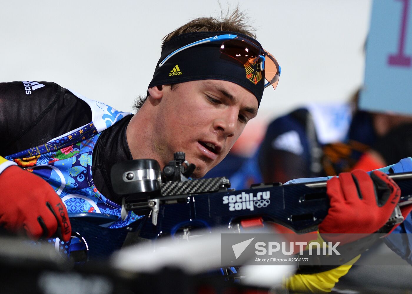 2014 Winter Olympics. Biathlon. Men. Relay