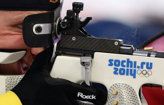 2014 Winter Olympics. Biathlon. Men. Relay