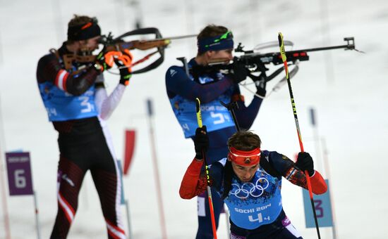 2014 Winter Olympics. Biathlon. Men. Relay