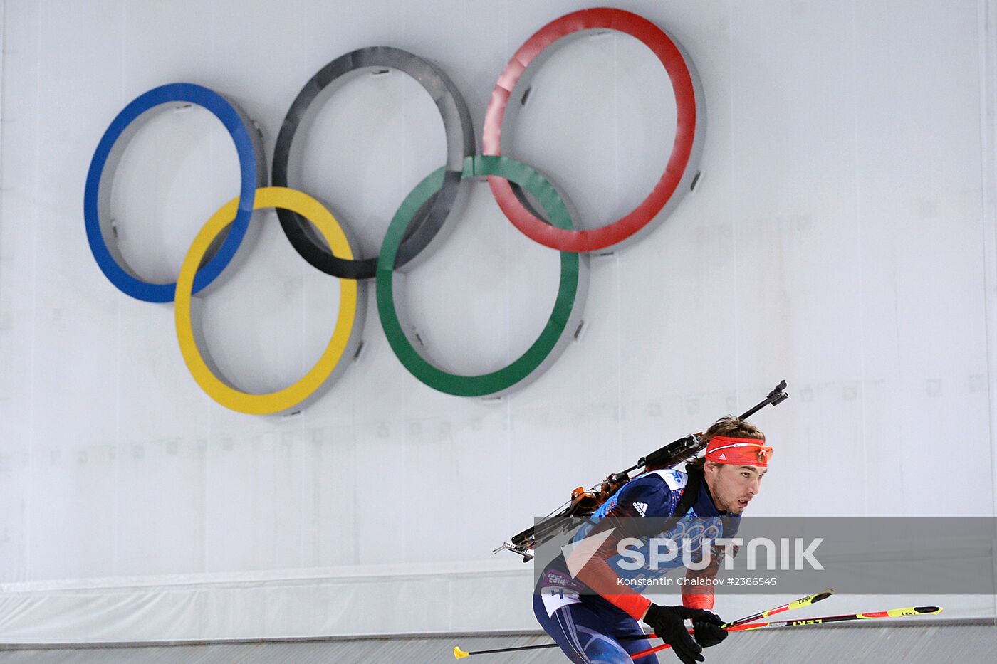 2014 Winter Olympics. Biathlon. Men. Relay