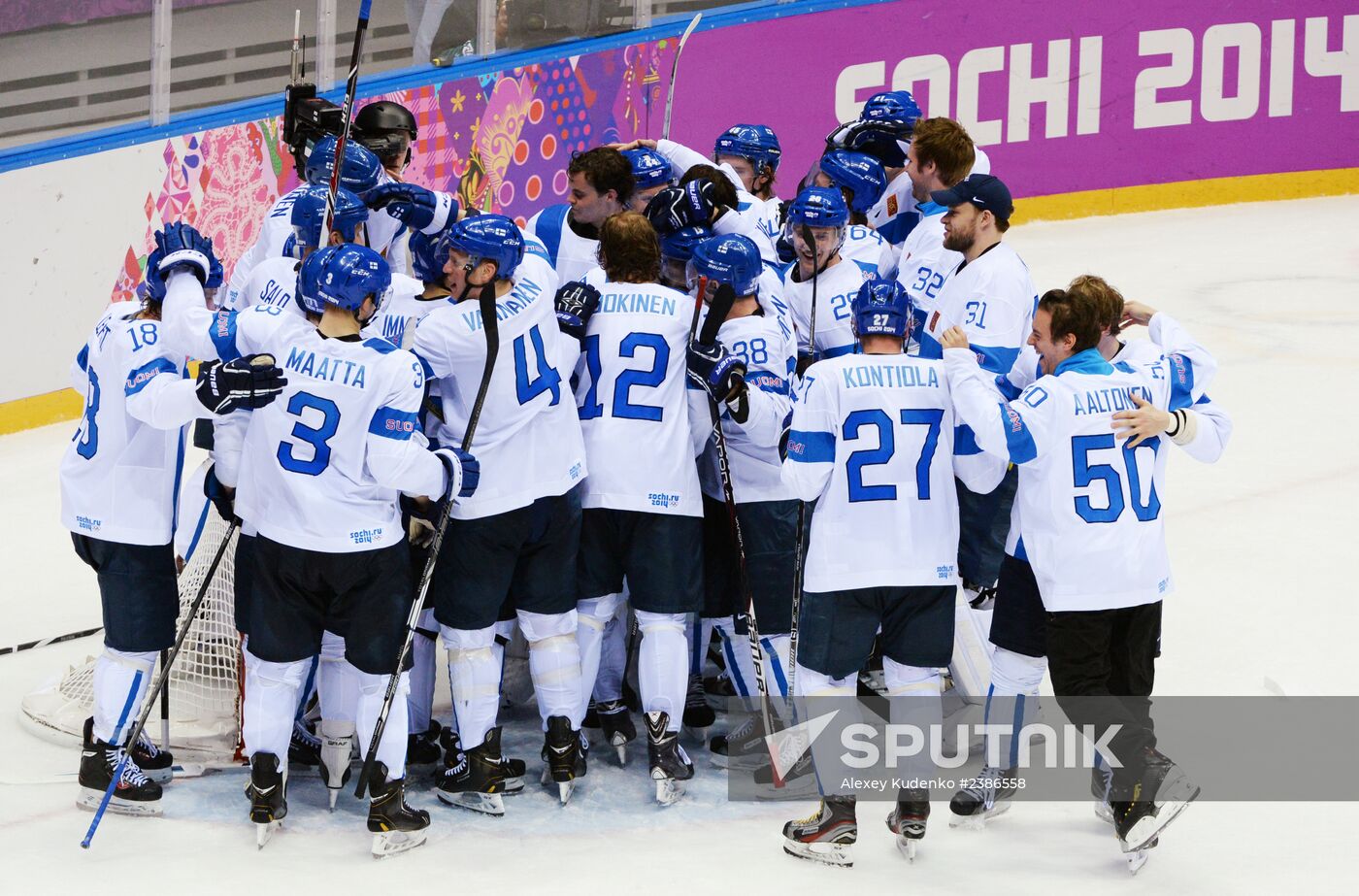 2014 Winter Olympics. Ice hockey. Men. Bronze medal match