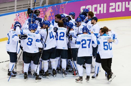 2014 Winter Olympics. Ice hockey. Men. Bronze medal match