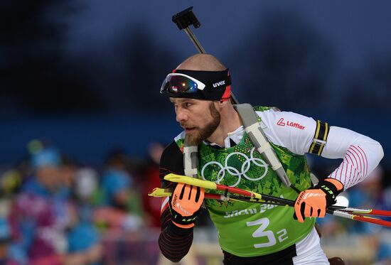2014 Winter Olympics. Biathlon. Men. Relay