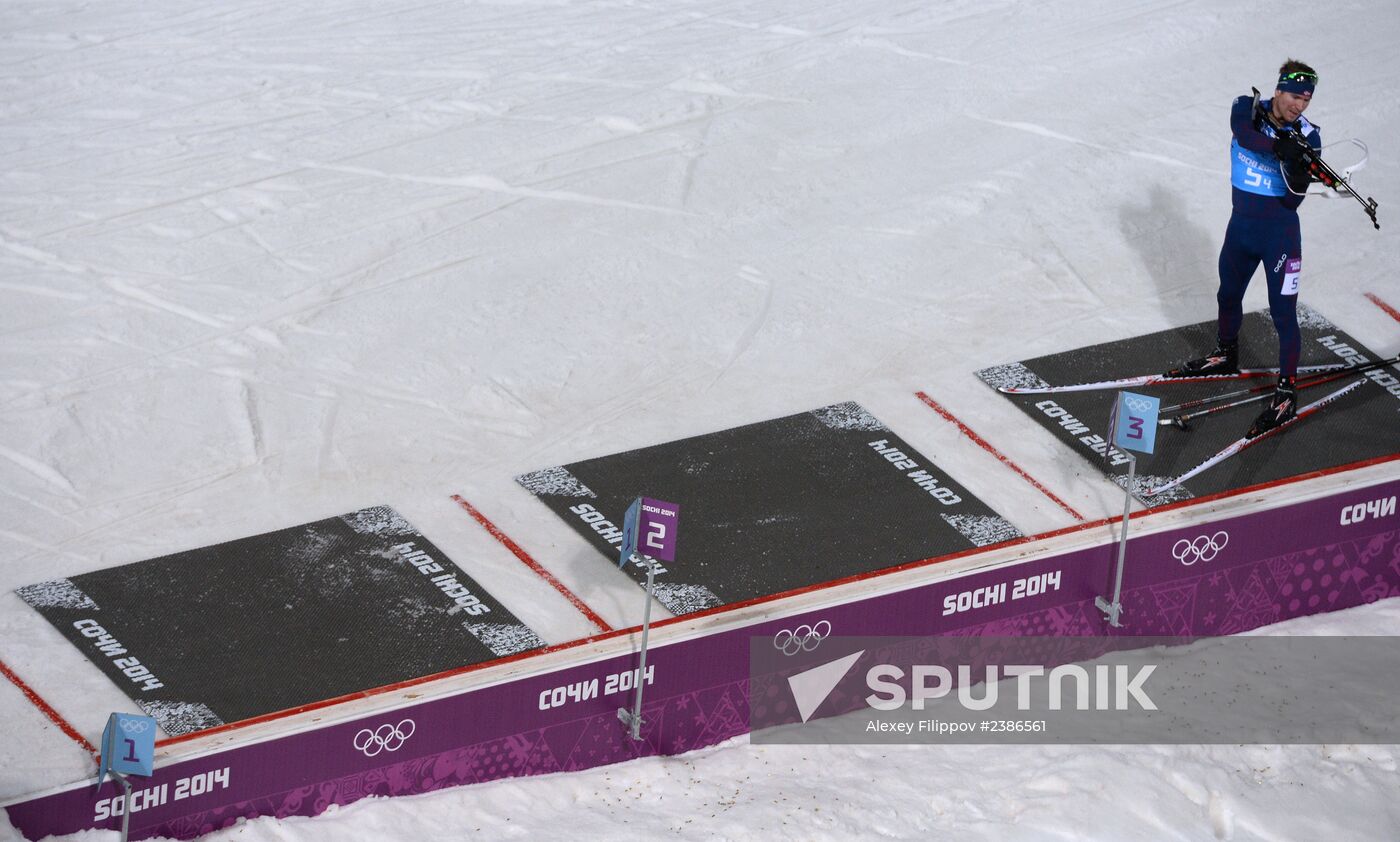 2014 Winter Olympics. Biathlon. Men. Relay