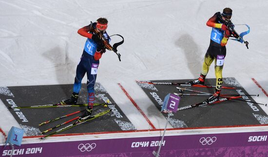 2014 Winter Olympics. Biathlon. Men. Relay