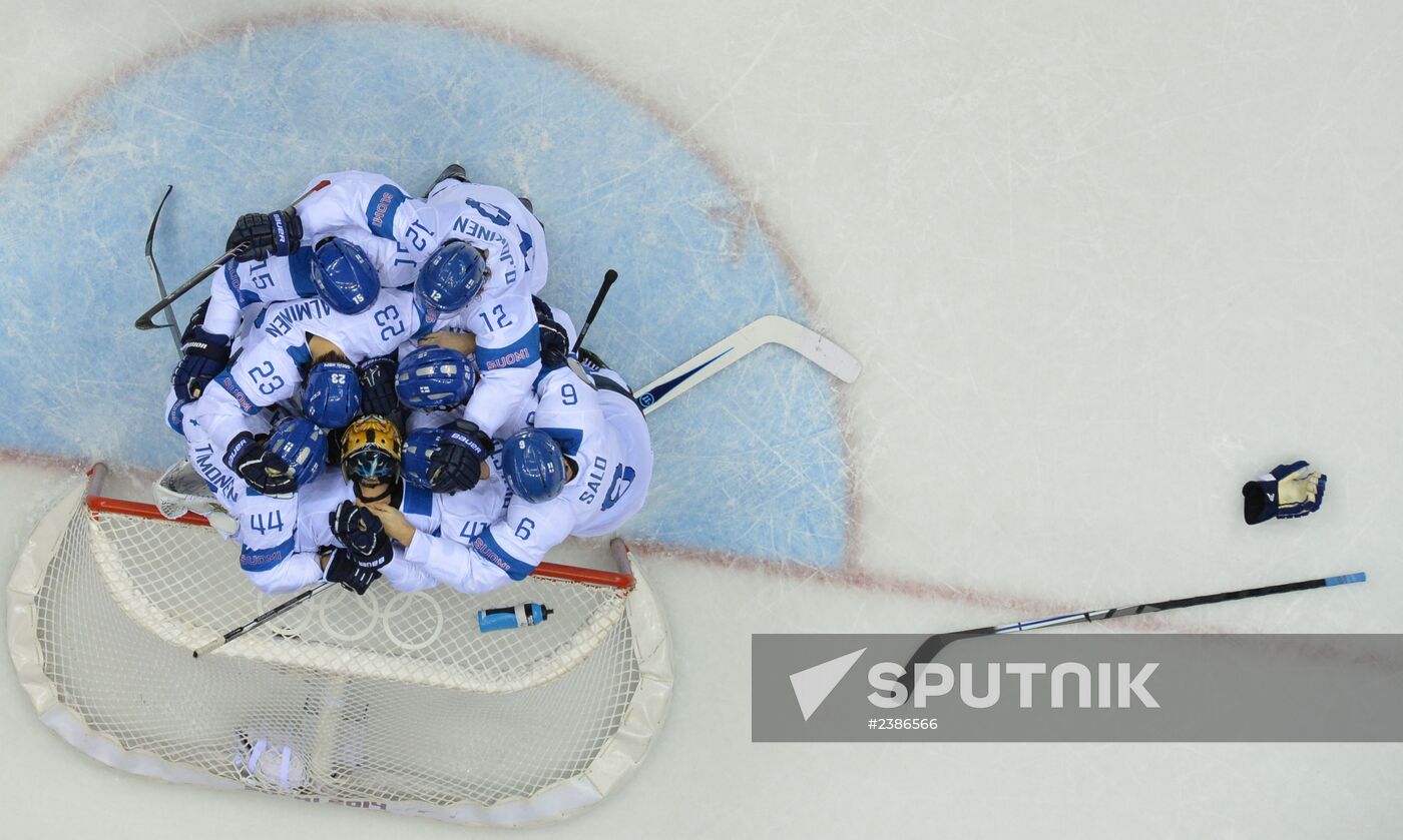 2014 Winter Olympics. Ice hockey. Men. Bronze medal match