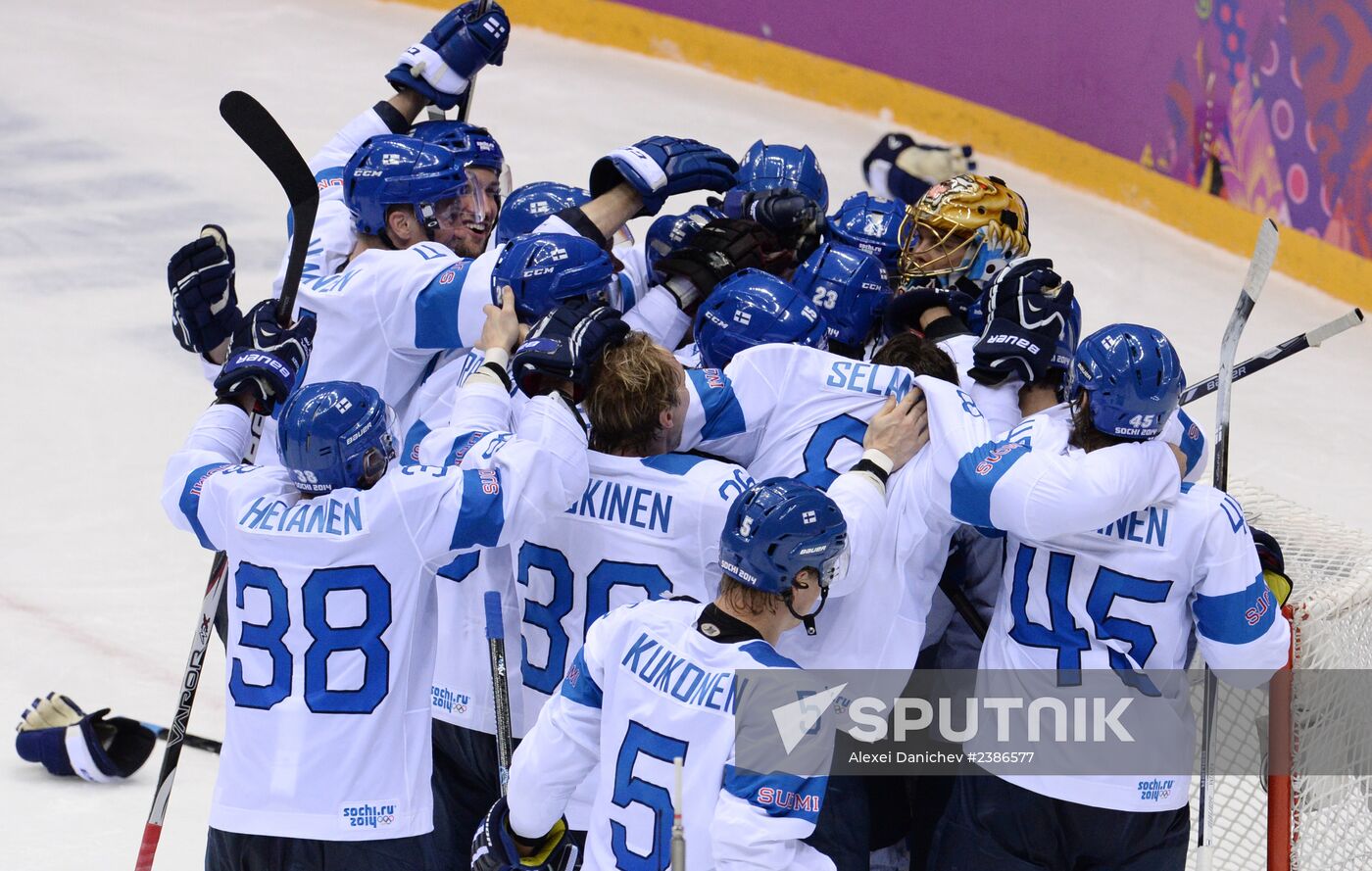 2014 Winter Olympics. Ice hockey. Men. Bronze medal match