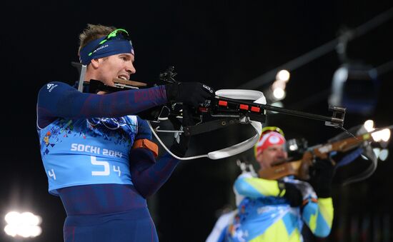 2014 Winter Olympics. Biathlon. Men. Relay